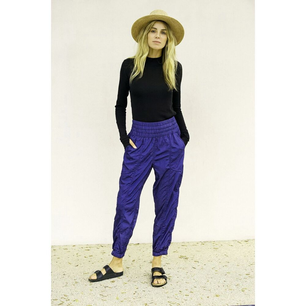 FP Movement Free People Purple Dance Joggers Sweatpants Pants Women's Size Large